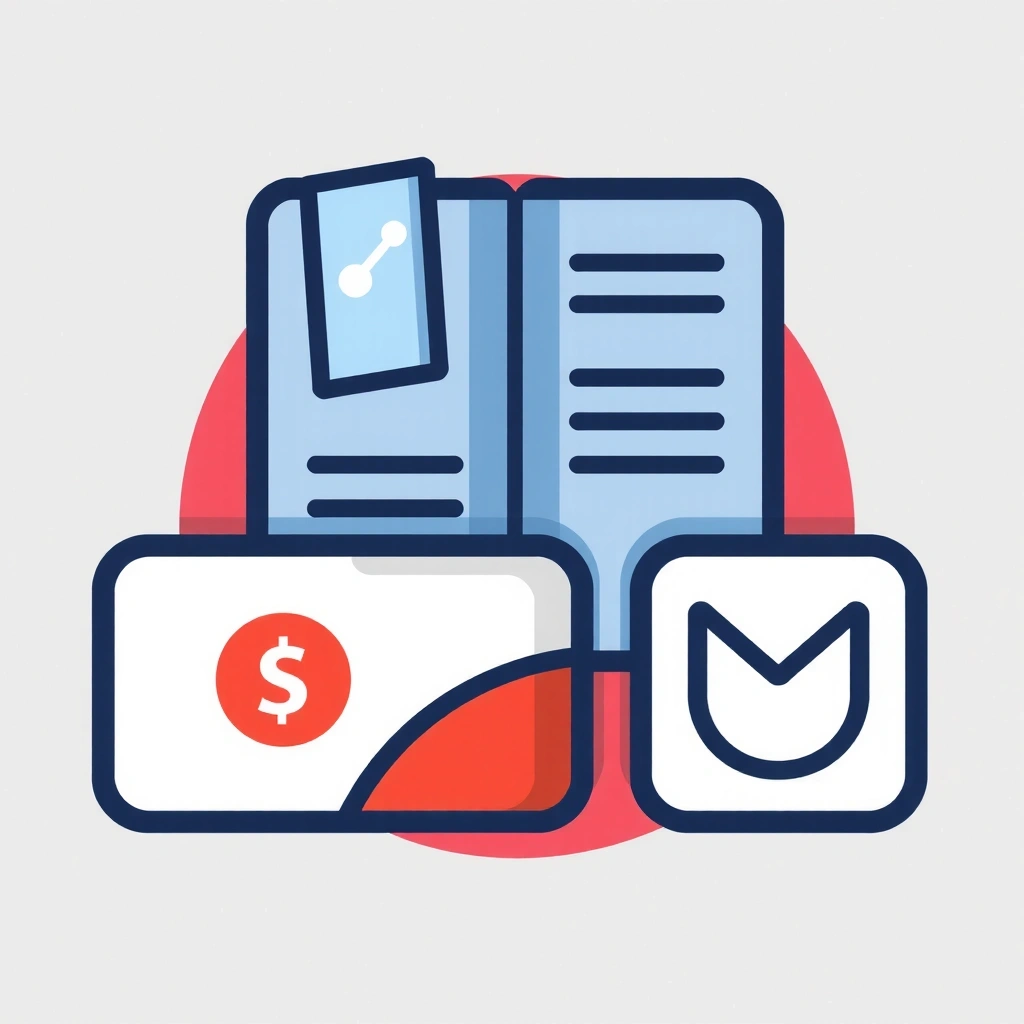 Assortment of marketing materials like brochures and business cards