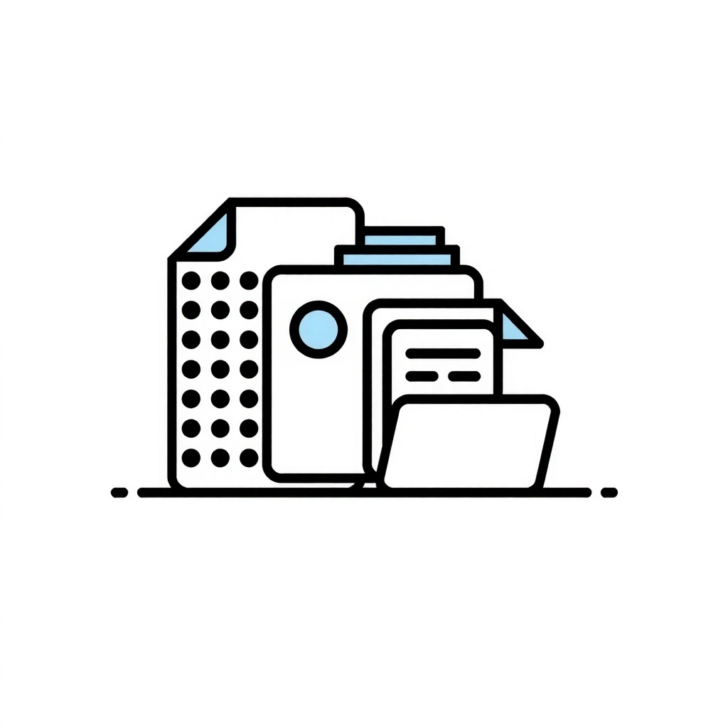 Brand assets organized in folders