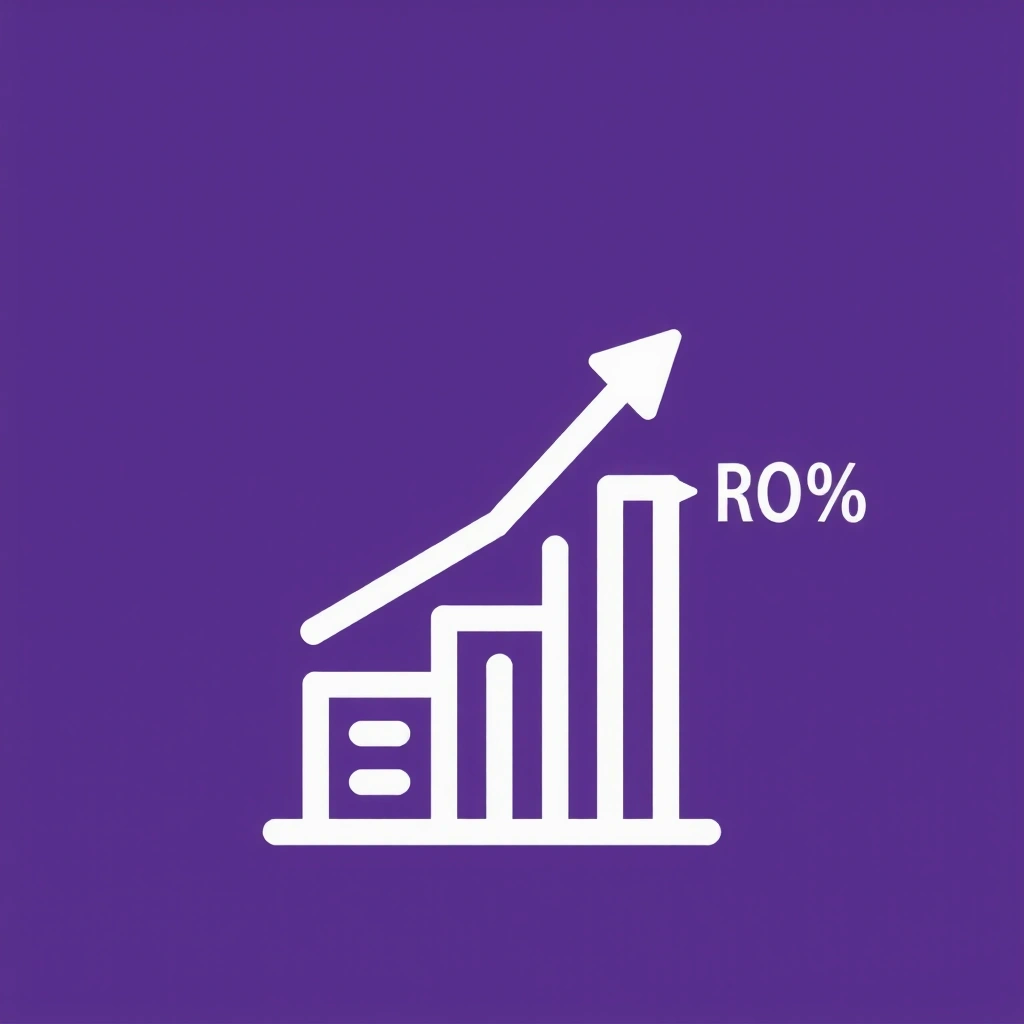 Icon of a chart showing growth