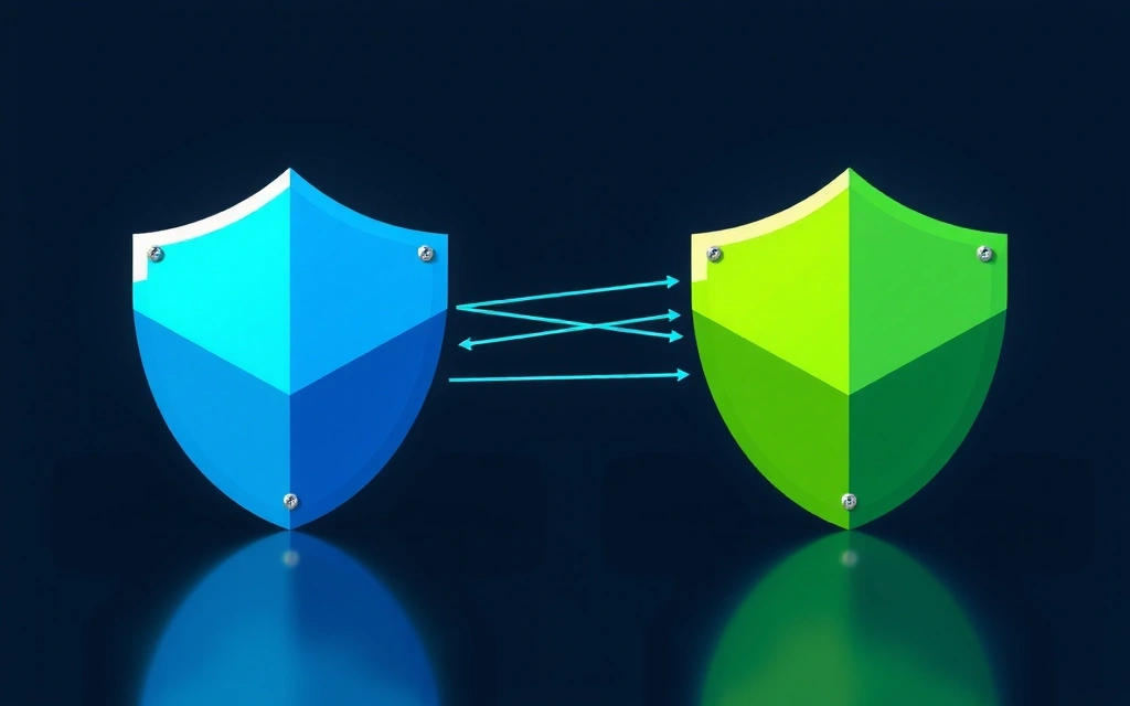 Secure data sharing with interlocking shields