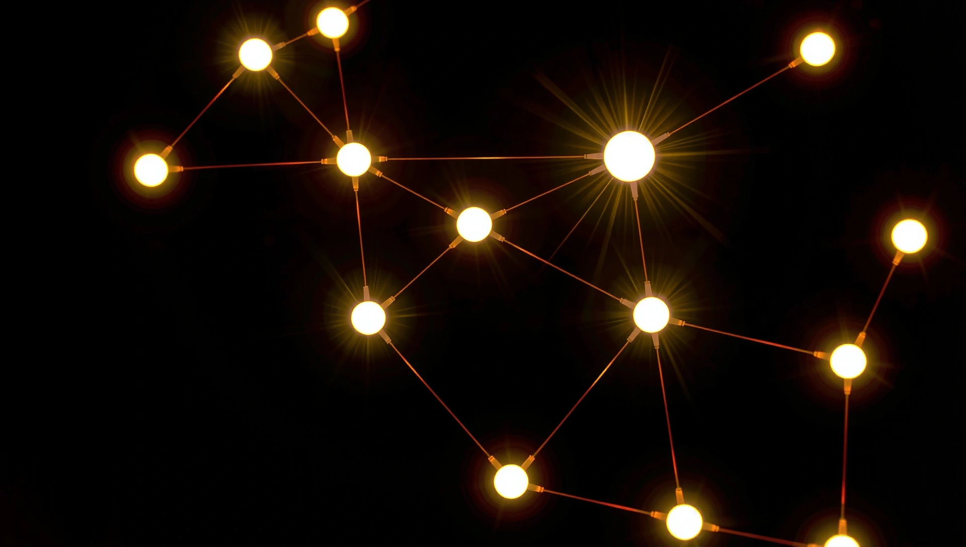 Dynamic background of abstract network connections representing digital strategy